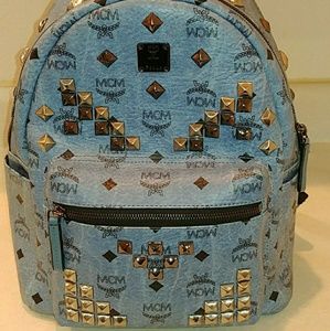 Mcm studded backpack